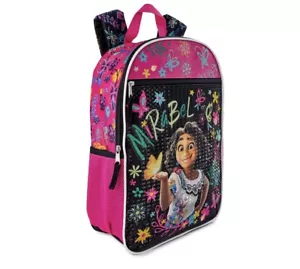 Disney Encanto Girls Mirabel 17" Backpack Pink Black Book Bag NEW - Picture 1 of 4