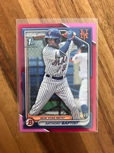 Bowman #BP-141 2024 Anthony Baptist Prospects Fucsia #/299 - Imagen 1 de 2