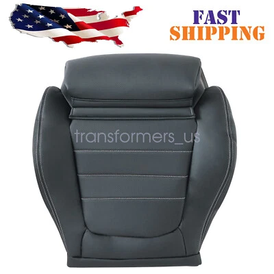 2Door For 2015-2021 Mercedes Benz C250 C300 C350 Driver Bottom Seat Cover Black - Image 1 of 4