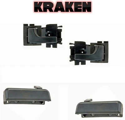 Outside Inside Door Handles For Ford Ranger 1983-1988 Mustang 1979-1993 Set 4 - Image 1 of 4