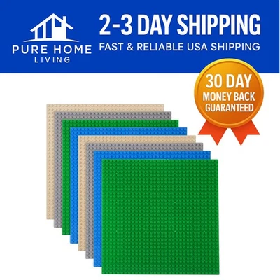Durable 10" x 10" Classic Baseplates – Multicolored & Compatible with All Brands - Image 1 of 4