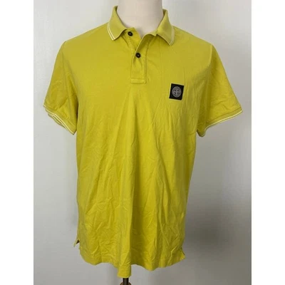 Hombres Stone Island Slim Fit Algodón Brújula Parche Manga Corta Polo, 3XL Foto 1 de 4