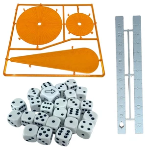 Horus Heresy Templates Sticks and Dice Warhammer Flamer, Blast, Large Blast - Picture 1 of 1