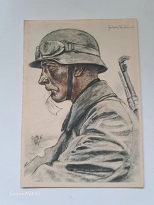 postcard  german     panzer grenadiere  wehrmacht MOTOR DRIVER  WILLRICH - Picture 1 of 2