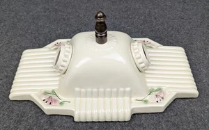 Restored Outstanding PORCELIER 2-Bulb Porcelain Ceiling Light, Art Deco & MCM - Picture 1 of 9