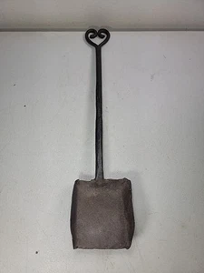 EARLY ANTIQUE HAND FORGED WROUGHT IRON SHOVEL W/ HEART 19" TALL PRIMITIVE - Picture 1 of 16