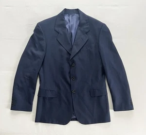 Ermenegildo Zegna Tessuto Trofeo Wool Jacket Blazer Tuxedo Navy Mens 48R Boboli - Picture 1 of 5
