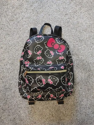 Fast Forward Sanrio Hello Kitty Mini Backpack Purse Pink Black Junior Girl Women - Image 1 of 4