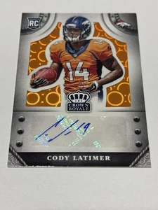 2014 Panini Crown Royale Retail Bronze Pyramid /75 Cody Latimer Rookie Auto RC - Bild 1 von 7