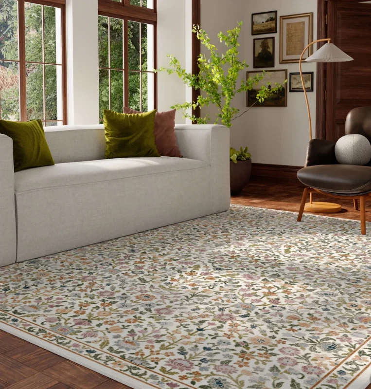 Alfombra de área resistente Arabelle 8' x 10' alfombra de área lavable tejida plana SOLAMENTE - SIN ALMOHADILLA Foto 1 de 4