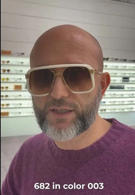 Gafas de sol Cazal Legends 682 003 27 18 140 blanco lechoso oro gris degradado lente 1 Foto 1 de 3