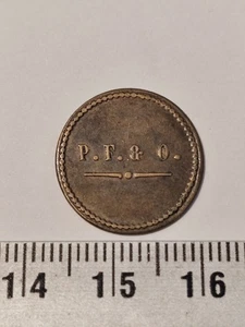 JETON 5 CENTIMES P.F & O Ref21558J - Picture 1 of 2