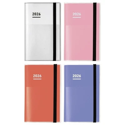 PRE Kokuyo Jibun Techo 2026 Primo Kit B6 Slim Rosa Rosso Viola Planner 2026 - Immagine 1 di 4