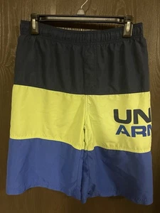 UNDER ARMOUR YOUTH BOYS SWIM SUIT TRUNKS - VOLLEY SHORTS SIZE XL 18/20 - Picture 1 of 7