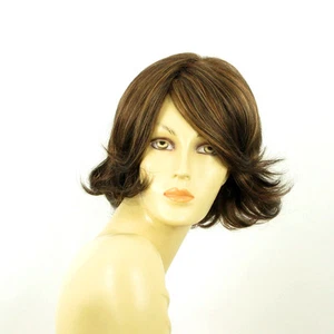 Perruque femme courte Chocolat méché cuivré EDWIGE 627C - Picture 1 of 9