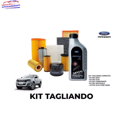 KIT TAGLIANDO FORD RANGER TKE 2.2 TDCI 4X4 +9 LITRI OLIO FORD F 5W30 - Image 1 of 3