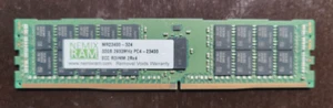 NEMIX 32GB x32GB DDR4-2933 PC4-23400 2Rx4 ECC Zarejestrowany serwer Pamięć RDIMM - Zdjęcie 1 z 1