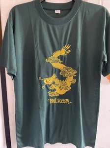 Camiseta “Vietnam” Verde Dragón Dorado Bordada XL NUEVA - Imagen 1 de 4