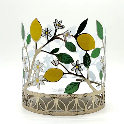 Bath & Body Works лимоны на ветвях 3 фитиля большой подсвечник рукав - Изображение 1 из 4