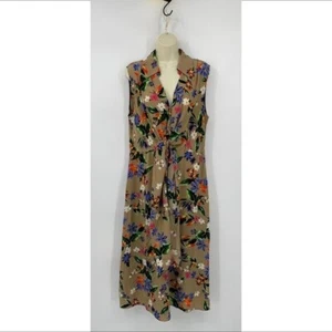 DVF Diane von Furstenberg Verona Caribbean Floral silk dress midi new L 12 14 - Picture 1 of 6