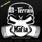 All Terrain Mafia Decal Sticker Atv Utility Vehicle Quad Bike Gas Mask Skull Fun
