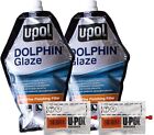 U-POL Dolphin Glaze Putty UPOL 440ml x 2 with 2 Bpo Hardener