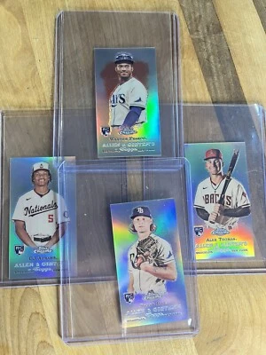 2022 Topps Chrome Allen & Ginter RC Variation LOT Franco, Abrams, Thomas, Baz - Image 1 of 4