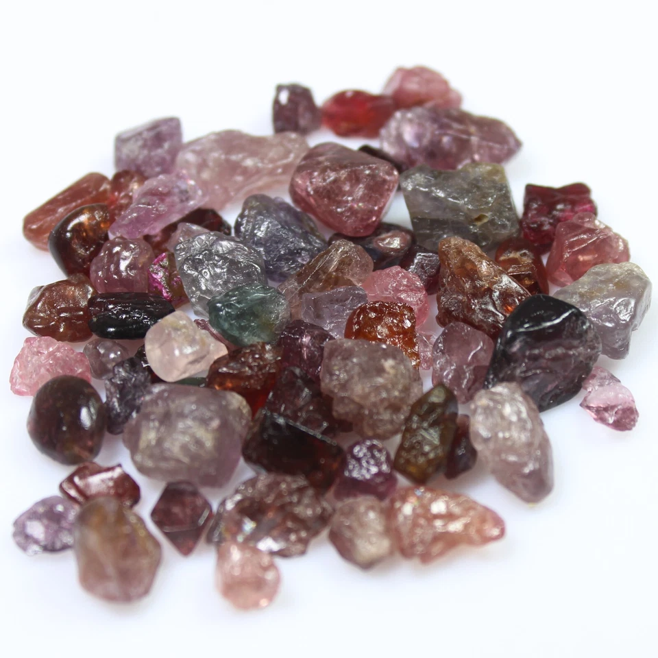 Natural Multi Spinel Rough Lot For Cutting Between 4-14 mm Size From Myanmar - Image 1 of 4