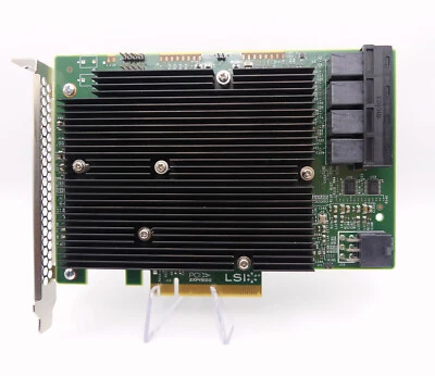 LSI 9300-16i SAS HBA Card IT Mode NO BIOS Unraid ZFS TrueNAS Proxmox JBOD Server - Image 1 of 4