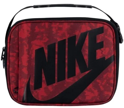 Nike изолированный жесткий подкладка ланч-бокс 4L красный черный 9A2744-H24 новый - Изображение 1 из 4