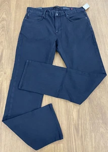 NWT $198 John Varvatos Bowery Slim Straight Jeans In Eclipse Size:33(A) - Picture 1 of 3