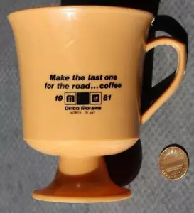 1981 Moraine Ohio Delco General Motors GM North Plant Souvenir Coffee Cup Mug + - Picture 1 of 1