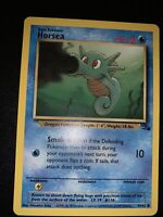 Sleeve /& Top Loader 49//62 NM Horsea 1st Edition 1999 Fossil Pokemon Card