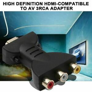 HDMI Male to 3 RCA Female Composite AV Audio Video Precise Conv
