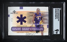 2003-04 Upper Deck MVP MVP Materials Warmups Kobe Bryant #KB-WU SGC 9 MINT HOF