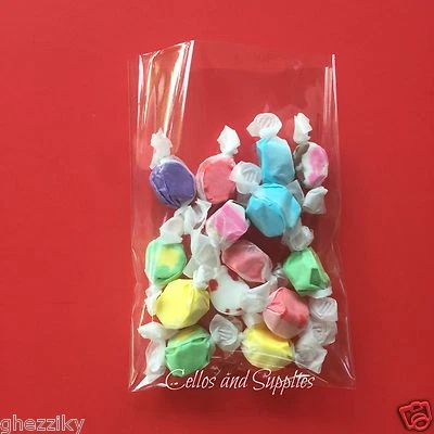 100 Clear Party Gift Chocolate Wedding Favor Candy Cello Treat Bags Cellophane  - Image 1 of 4