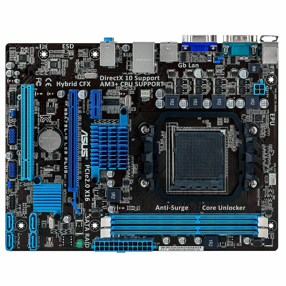 FOR ASUS M5A78L-M LX3 PLUS AM3/AM3+ System Board DDR3 16G M-ATX Mainboard Tested - Image 1 of 3