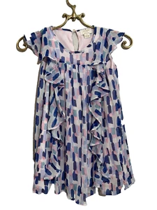 KATE SPADE NEW YORK LITTLE GIRLS COLORFUL 6X DRESS Purple Pink Metallic - Picture 1 of 3