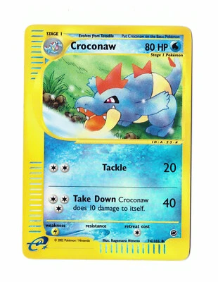 Pokemon Croconaw 74/165 Reverse Holo Expedition 2002 EXC/NM Englisch - Bild 1 von 3