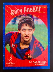 2022-23 Topps Chrome 1959 Gary Lineker Barcelona Blue Wave refractor card /75 - Picture 1 of 2
