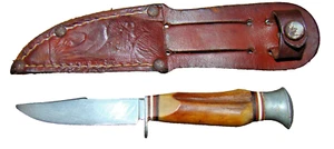 Kleines Elefantenstempel Messer. Hirschhorngriff 19 und frühen 20 Jh. - Bild 1 von 6