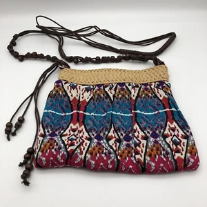 CAPPELLI STRAWORLD purse Multi colored BOHO Cross-Body - Picture 1 of 6