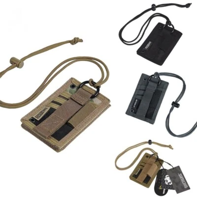 ID Card Holder Tactical Wallet Pouch Organizer Bag Military Chest Hanging Solid - Image 1 of 4