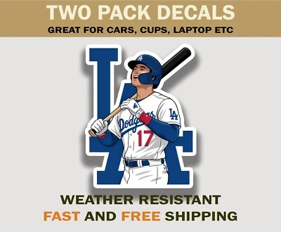 Shohei Ohtani LA Dodgers Sticker Decal for Fans of Shohei Ohtani Homeruns MLB - Image 1 of 2