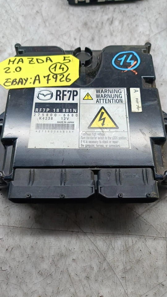 CENTRALINA MOTORE PER MAZDA 5 Berlina 275800-6680 Diesel 2.0 (05>) - Immagine 1 di 4