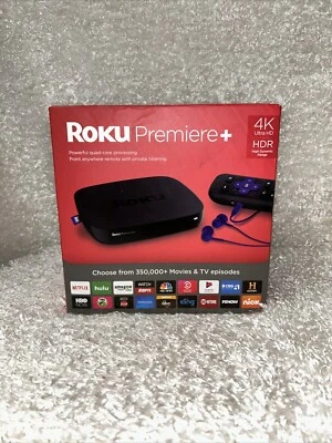 Roku Premiere+ Wi-Fi 4K UHD HDR Upconverting Media Streamer / HDMI Cable, Bundle - Image 1 of 4