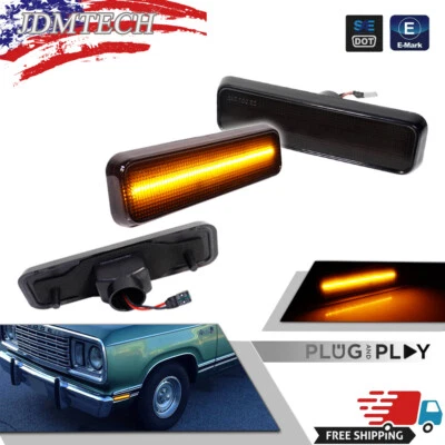 2x Luces LED delanteras ahumadas para camioneta Dodge D150 D250 D350 W150 W250 Foto 1 de 4