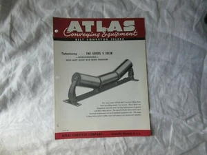 Atlas 1956 cinta transportadora transportadora ruedas locas equipo folleto - Imagen 1 de 5