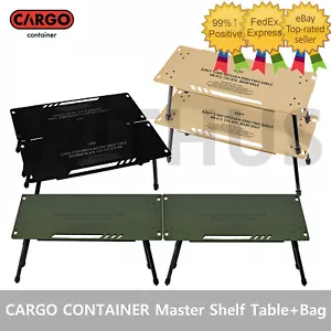 CARGO CONTAINER Master Shelf Camping Table + Table Carry Bag - 4colors - Picture 1 of 10