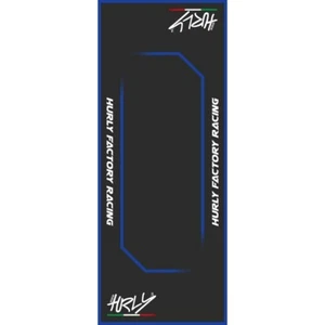 Hurly Alfombra De Garaje Negra/Azul 80X200Cm - Imagen 1 de 1